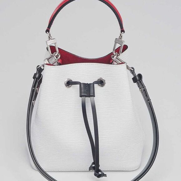Louis Vuitton White/Black/Scarlet Epi Leather NeoNoe BB Bag - Picture 1 of 12